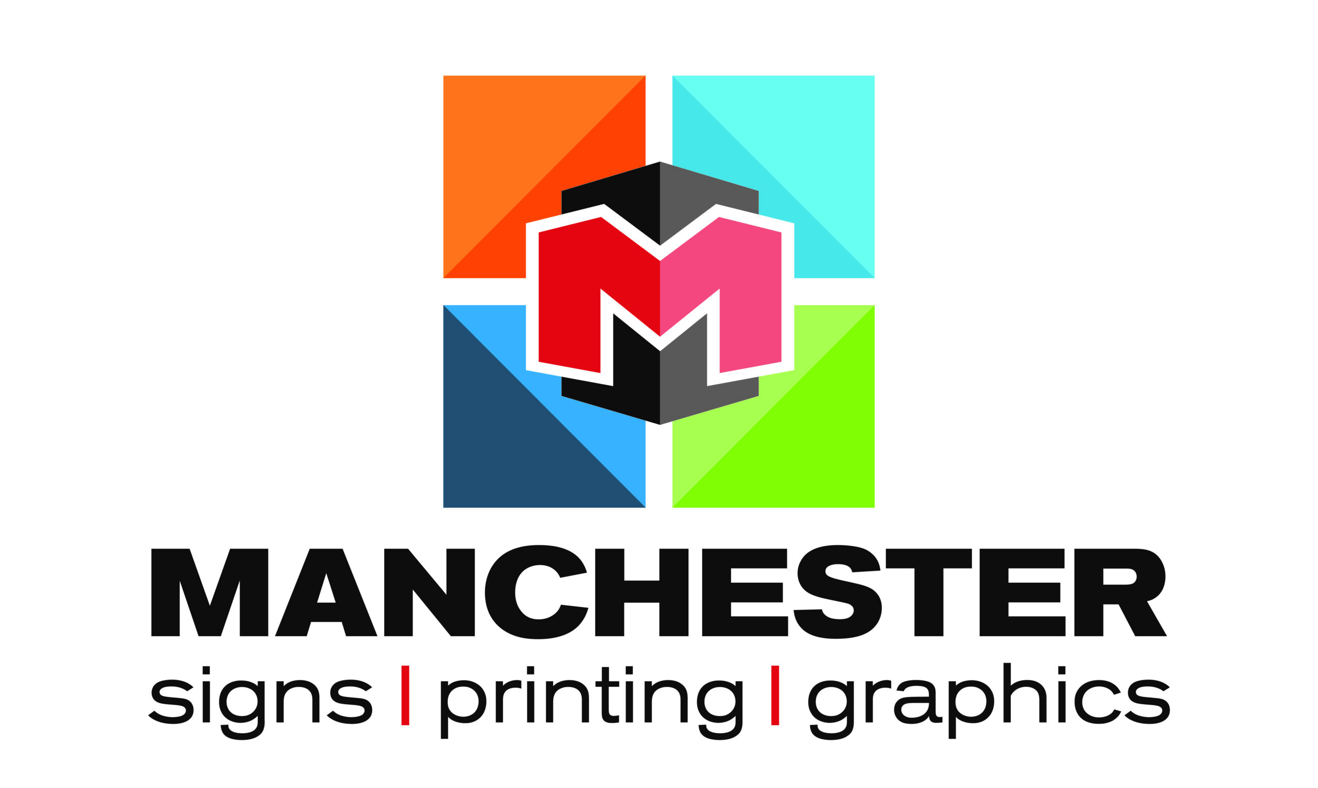 Manchester Vertical Logo (on White) CMYK
